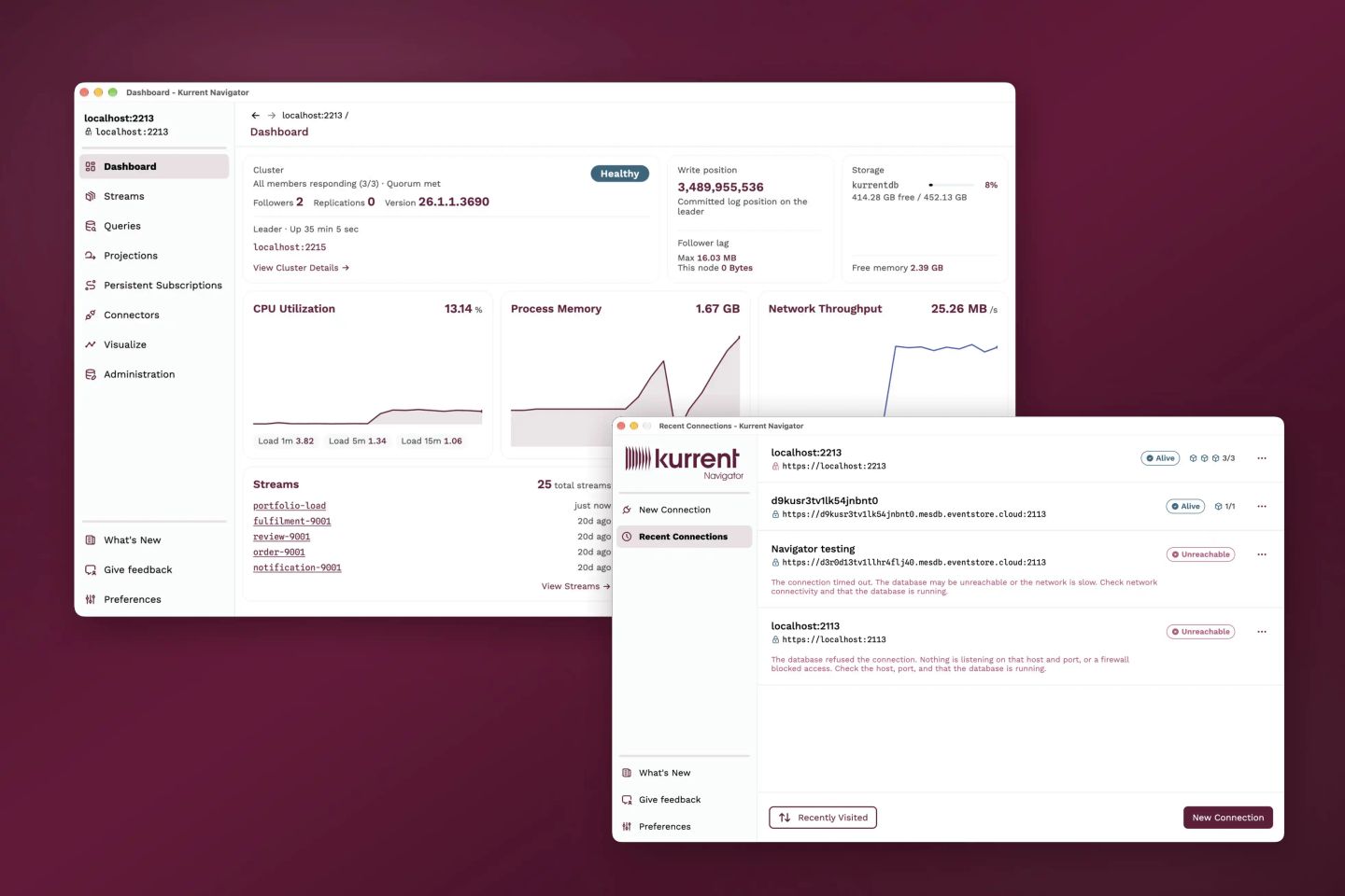 Kurrent Navigator Desktop App