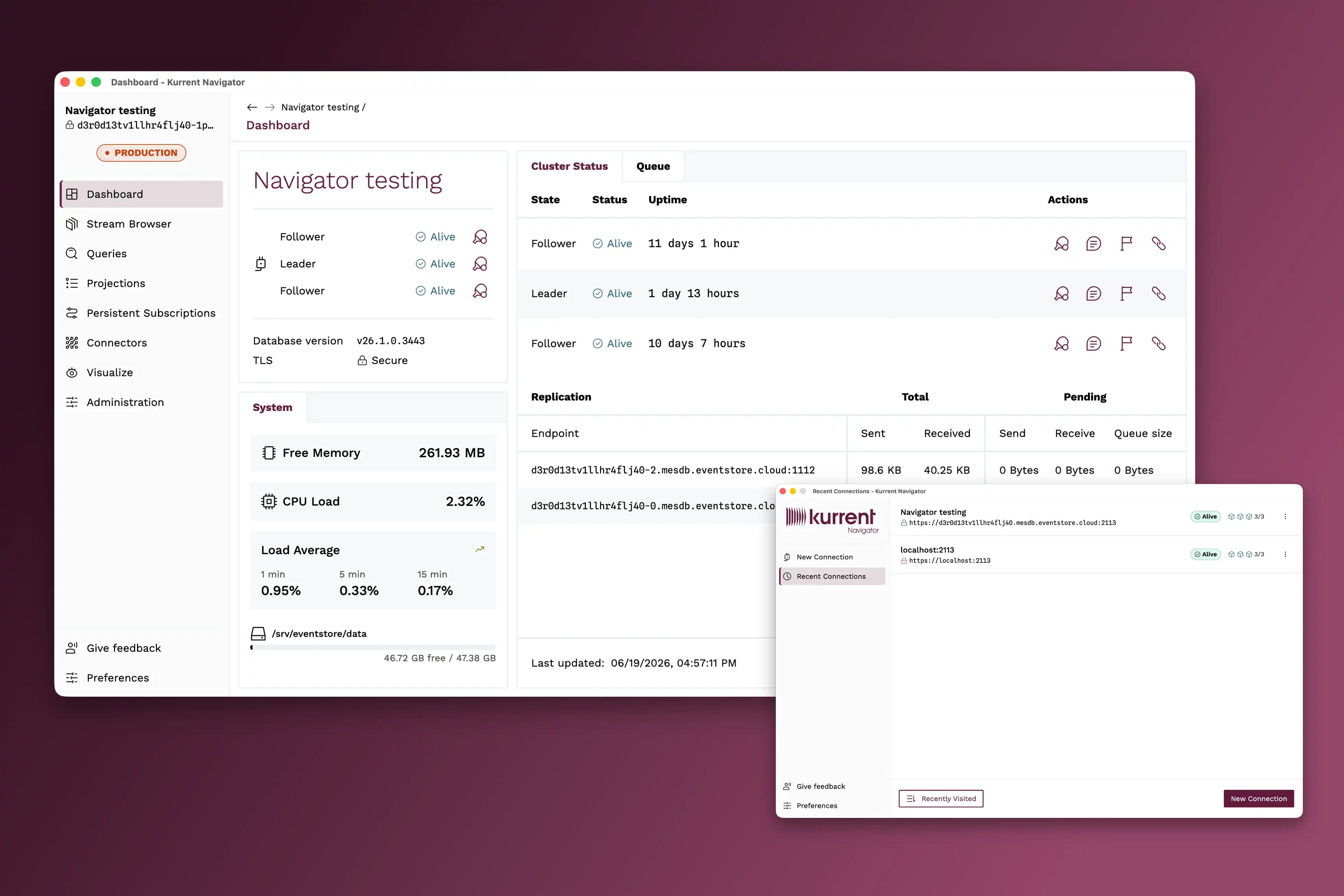 Kurrent Navigator Desktop App