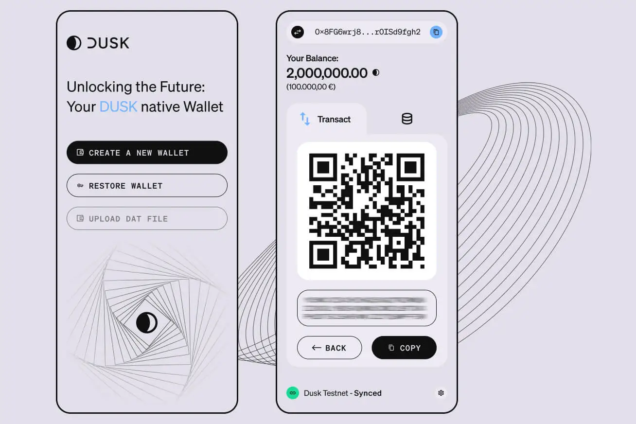 Dusk Web Wallet